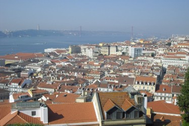 La "Baixa" di Lisbona